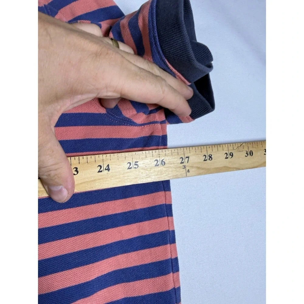 LL Bean Casco Bay Polo Shirt Men's XXL Stripe Freeport Maine Short Sleeve